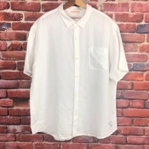 Tommy Bahama Linen Short Sleeves Shirt Sz Large